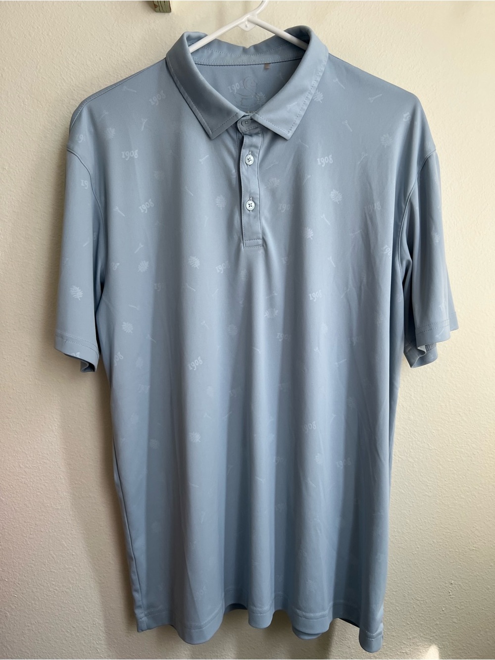 Swannies Golf Men's Sky Blue Short-Sleeve Polo Shirt